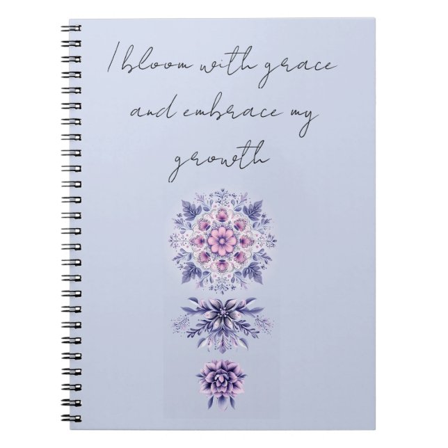Carnet photo spirale Mandala en fleurs (Devant)
