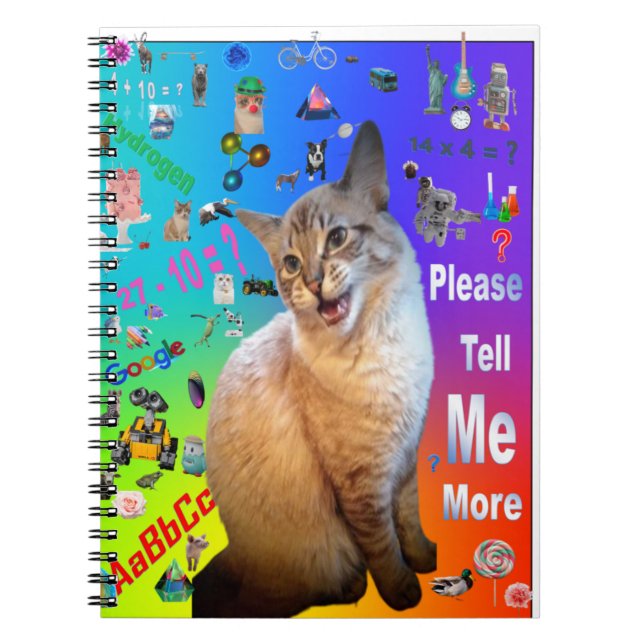 Carnet photo spirale Ragdoll Chat (Devant)