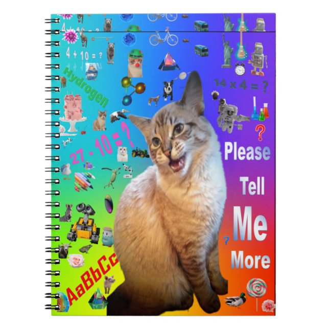 Carnet photo spirale Ragdoll Chat (Devant)