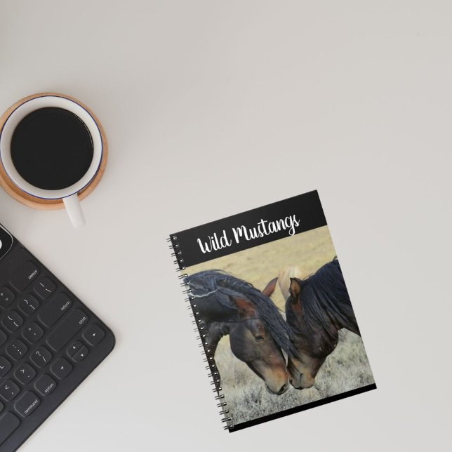 Carnet photo Wild Mustang Horse Spiral (Créateur téléchargé)