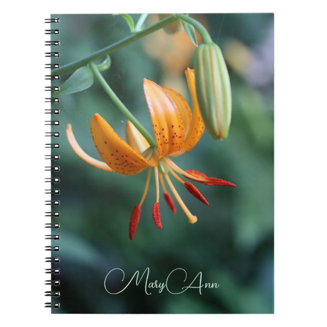 Carnet Photographie de Lily de tigre orange (Devant)
