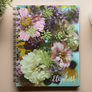 Carnet Photographie florale Élégant Fleur sauvage Personn