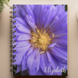 Carnet Photographie florale Élégante Fleur violet Personn