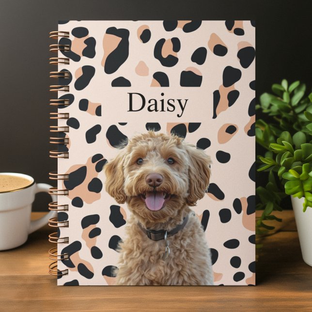 Carnet Photos de chiens Empreintes de léopard personnalis (Créateur téléchargé)