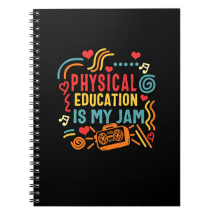 Carnet Physical Education Teacher P.E Is Jam Gym Women In