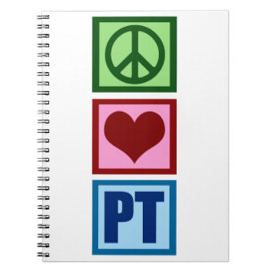 Carnet Physiothérapeute d'amour de paix