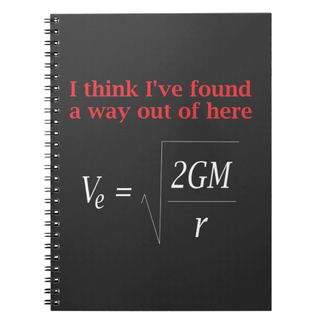 Carnet Physique amusante Joke Échapper Vitesse Science de (Devant)