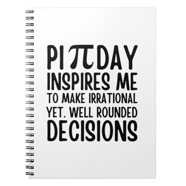 Carnet Pi Day Funny (Devant)
