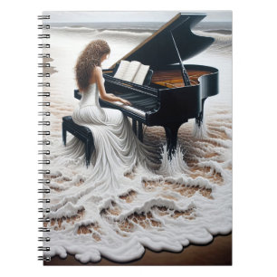 Carnet Pianiste Dans Le Surf Frothy