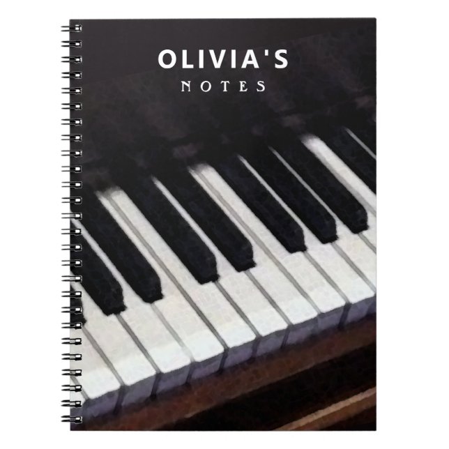 Carnet Piano personnalisé (Devant)