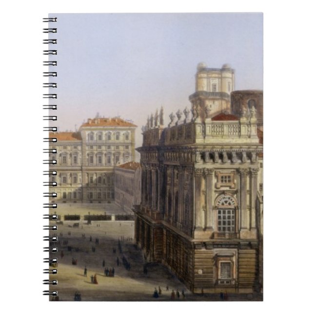 Carnet Piazza Castello, Turin, gravé par F. Citterio (c (Devant)