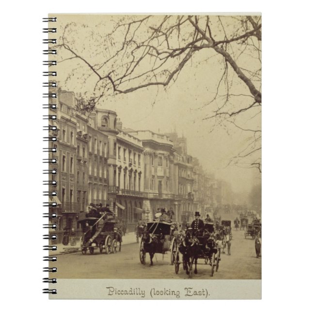 Carnet Piccadilly faisant face à l'est, (photo de sépia) (Devant)