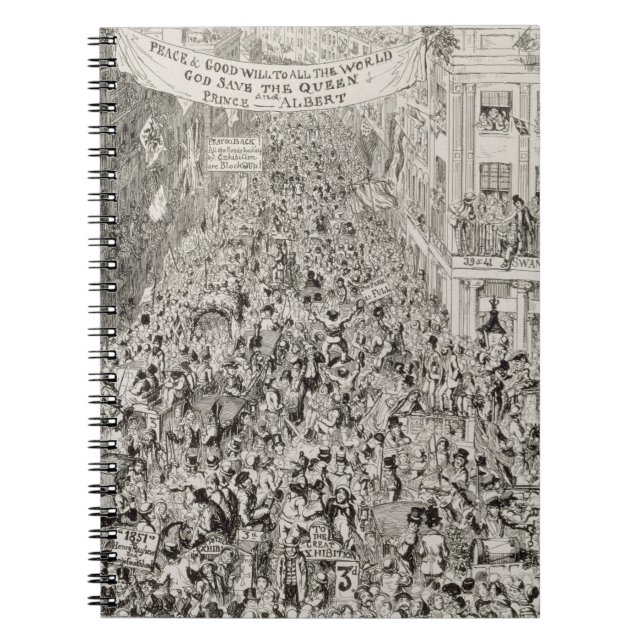 Carnet Piccadilly pendant la grande exposition, 1851 (Devant)