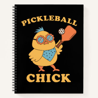 Carnet Pickleball Chick - rétro