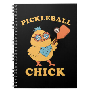 Carnet Pickleball Chick - rétro