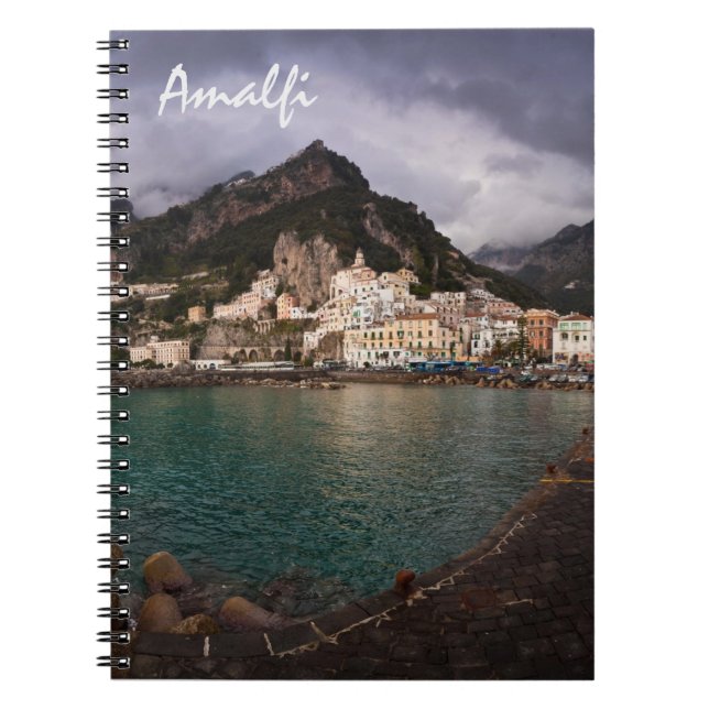 Carnet Picturesque Amalfi Coast Italy Seaside Town (Devant)