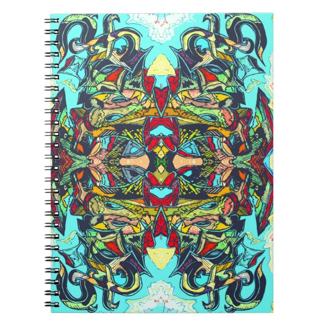 Carnet Pièce de graffiti coloré (Devant)
