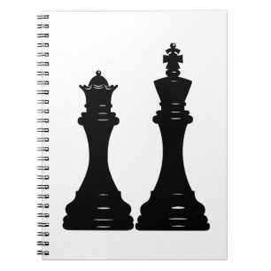 Carnet Pièces d'échecs de reine et de roi