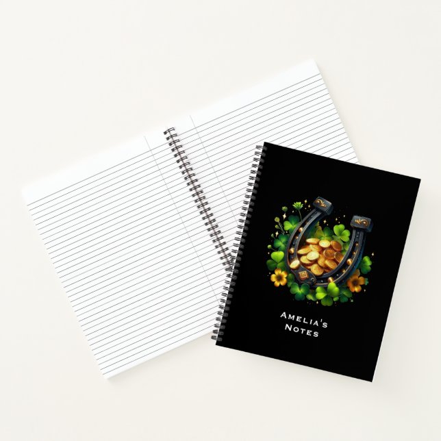 Carnet Pièces en or Lucky Horseshoe et Clover (Intérieur)