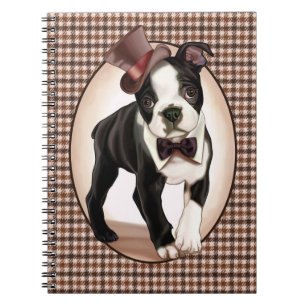 Carnet Pied-de-poule Boston Terrier