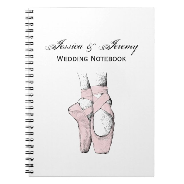 Carnet Pieds de Ballerina sur la pointe #1 Lt Rose (Devant)