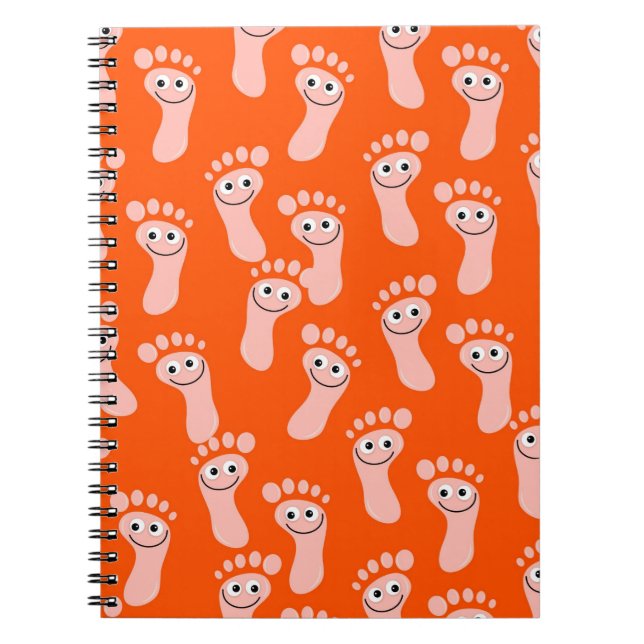 Carnet Pieds heureux de papier peint (Devant)