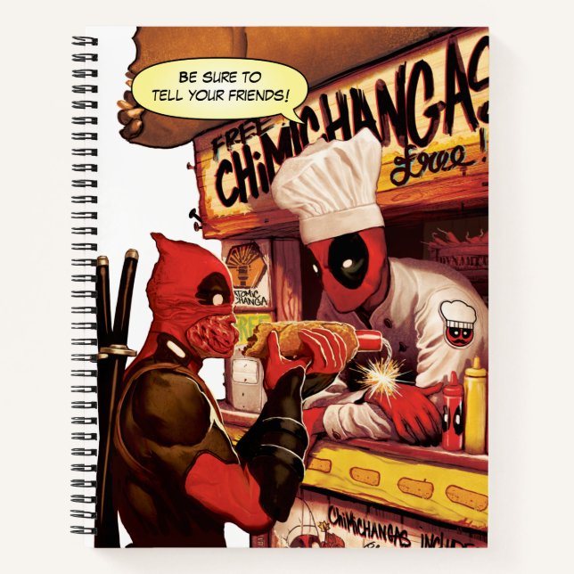 Carnet Piège du Chimichanga de Deadpool (Devant)