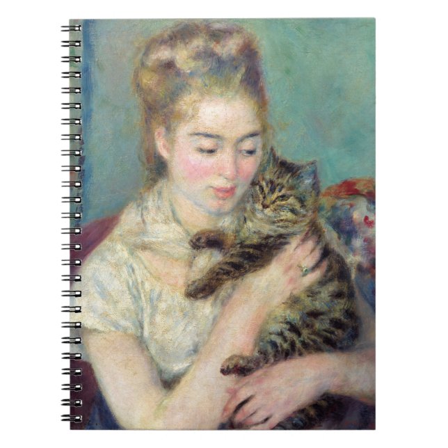 Carnet Pierre-Auguste Renoir - Femme avec chat (Devant)