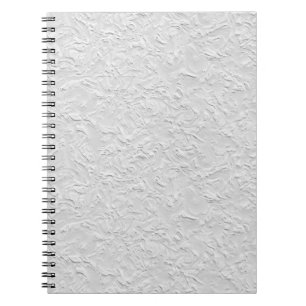 Carnet Pierre texturée blanche, Art Abstrait monochrome