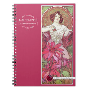 Carnet Pierres précieuses de Mucha Ruby Red Pink 2