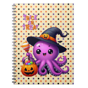 Carnet Pieuvre Halloween Trick or Treat