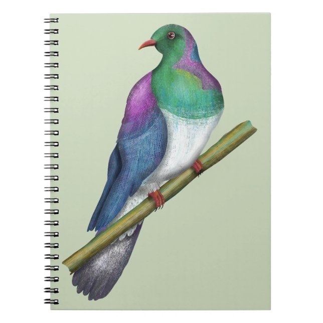 Carnet Pigeon de Kereru Wood (Devant)