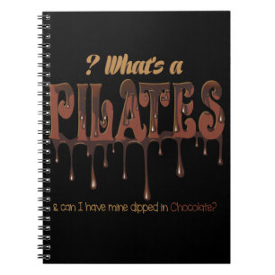 Carnet Pilates amusants trempés dans du chocolat
