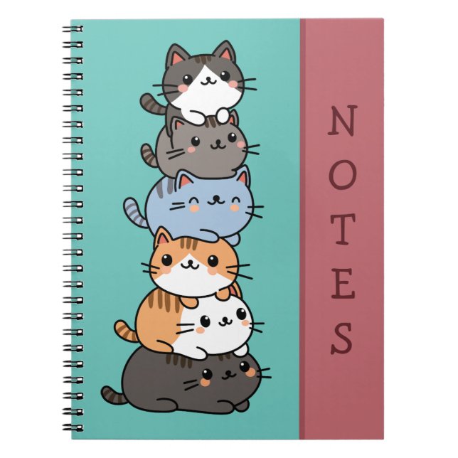 Carnet Pile De Chats (Devant)
