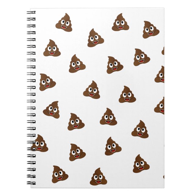 Carnet Pile de Poo emoji souriants poops (Devant)