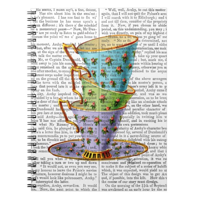 Carnet Pile De Trois Tasses Vintages (Devant)