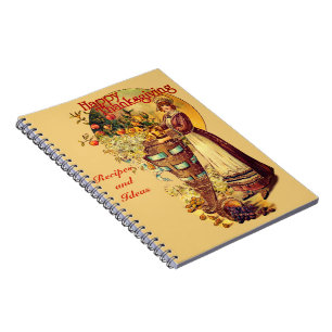 Carnet Pilgrim Girl avec style victorien sur mesure