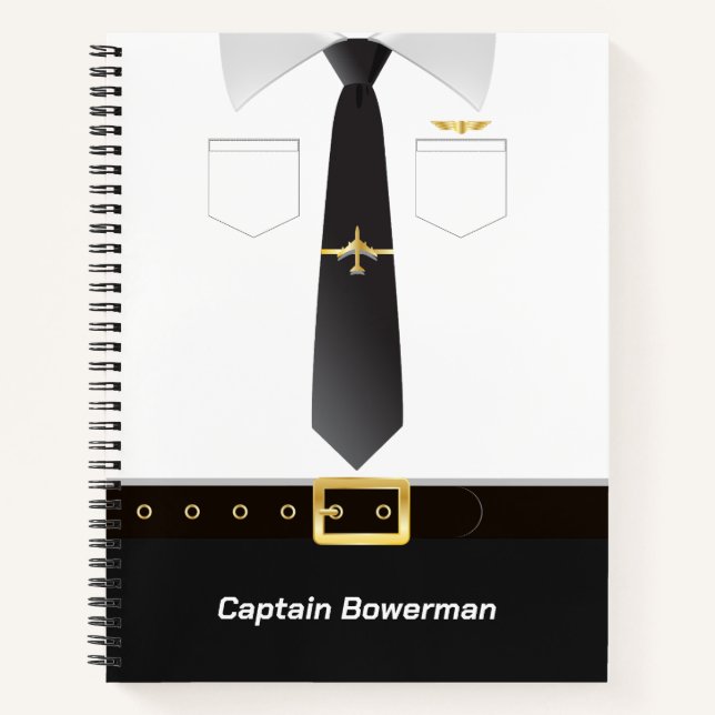 Carnet Pilots Uniform Personalised (Devant)