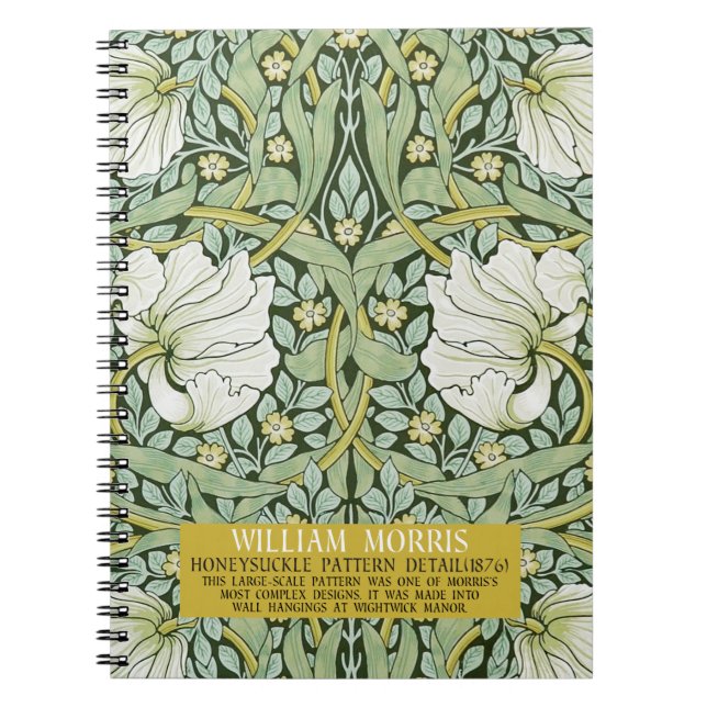 Carnet Pimpernel Design par William Morris (Devant)
