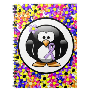 Carnet Pingouin à ruban pour la sensibilisation à la lava