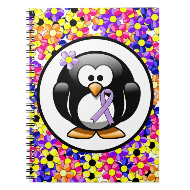 Carnet Pingouin à ruban pour la sensibilisation à la lava (Devant)