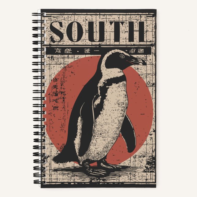 Carnet Pingouin avec Southern Sun et Ice Map (Recto)