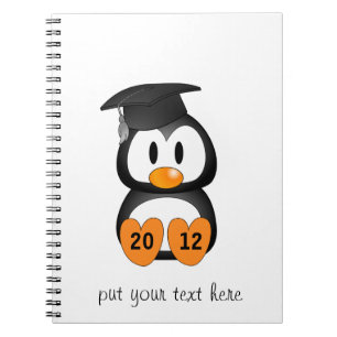 Carnet Pingouin de graduation personnalisable