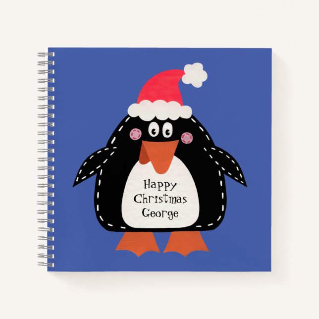 Carnet Pingouin de Noël (Devant)