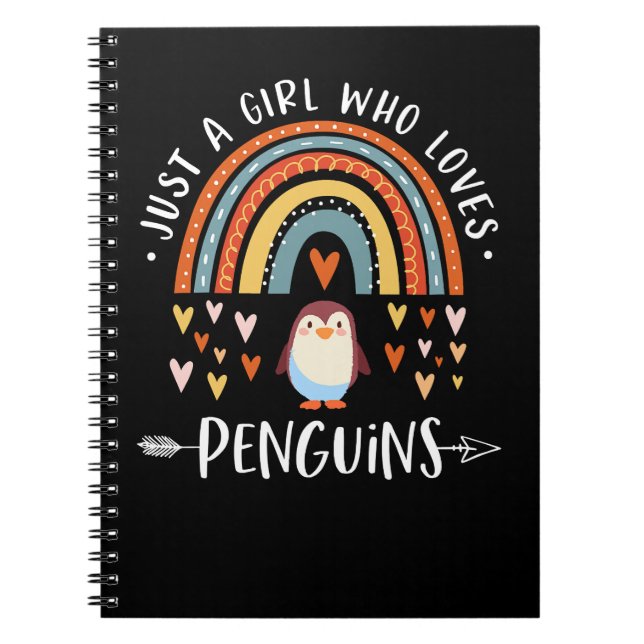 Carnet Pingouin Juste Une Fille Qui Aime Les Pingouins St (Devant)