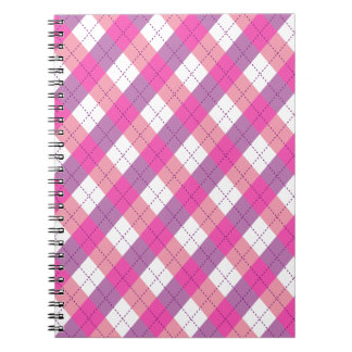 Carnet Pink And Purple Argyle