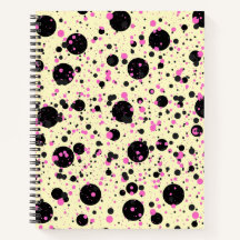 Pink & Black Polka Dot Glam Pattern