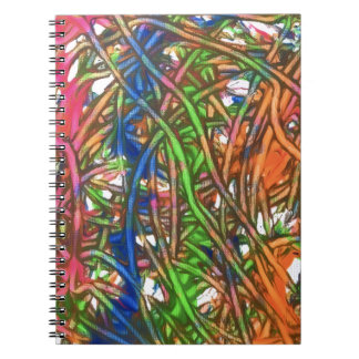 Carnet Pink, Blue, Green, Orange, Marble Artwork
