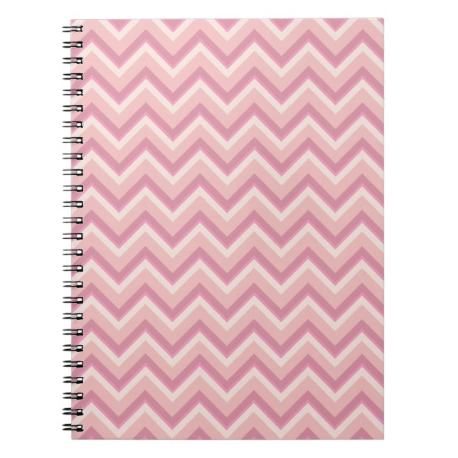Carnet Pink Chevron Pretty (Devant)