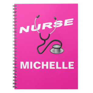 Carnet PINK  Custom Nurse Name